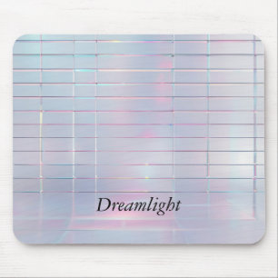 Iridescent Grid Pattern Mousepad