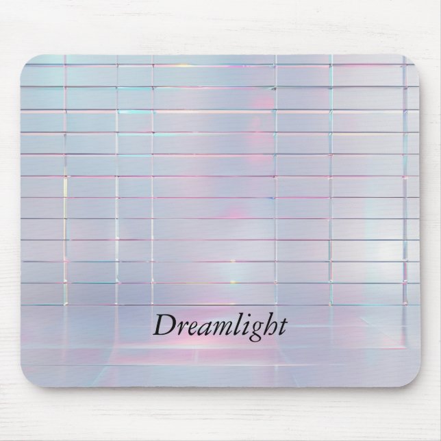 Iridescent Grid Pattern Mousepad (Front)