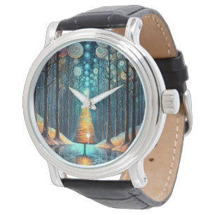 Iridescent Holiday Dream 🎄 Glowing Christmas Tree Watch