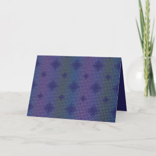 Iridescent Holographic Dots Pattern Card