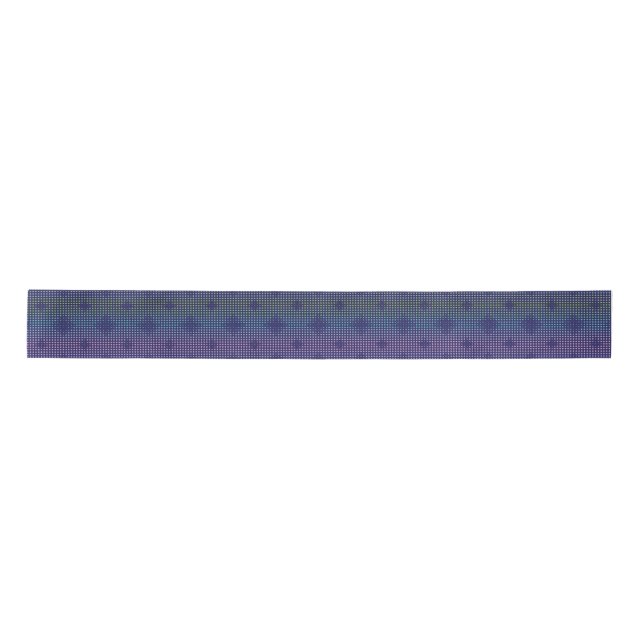 Iridescent Holographic Dots Pattern Satin Ribbon (Front)