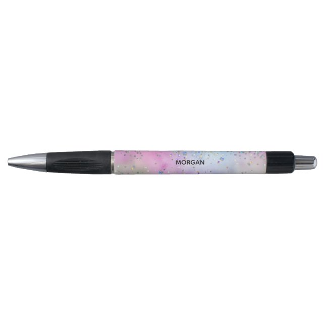 Iridescent Holographic Glitter Name Monogram (Front)