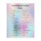 iridescent holographic school supplies set list 