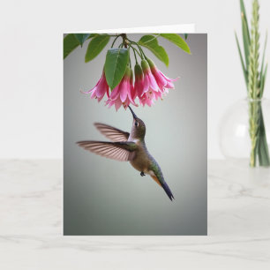 Iridescent Hummingbird Scene Card