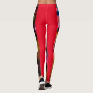 Iridescent  Jello dessert cube print leggings