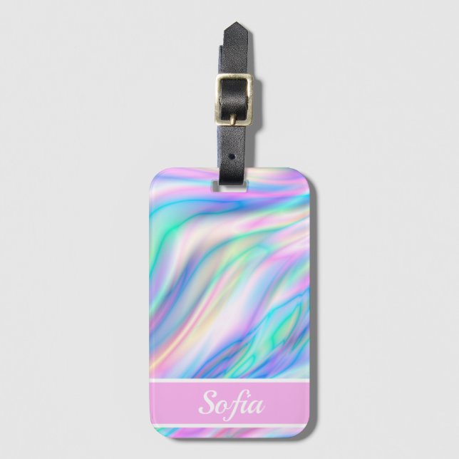 Iridescent Luggage Tag (Front Vertical)