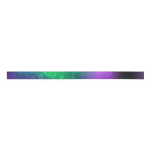 Iridescent mardi gras background with beads grosgrain ribbon