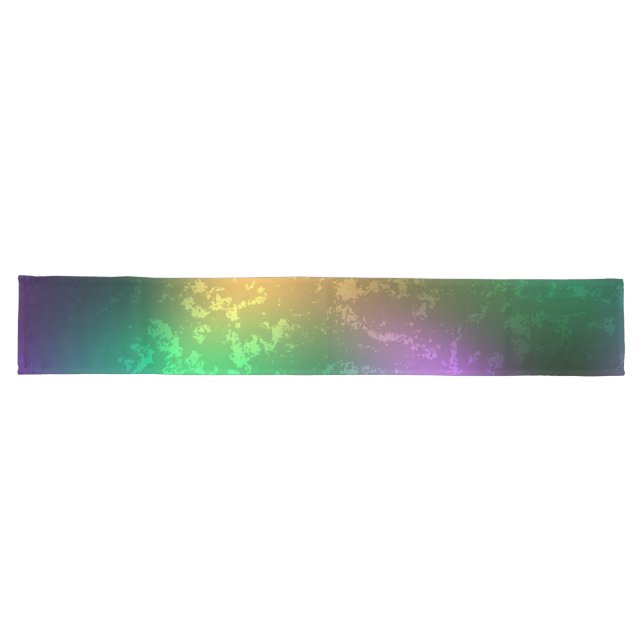 Iridescent mardi gras background with beads long table runner (Horizontal)