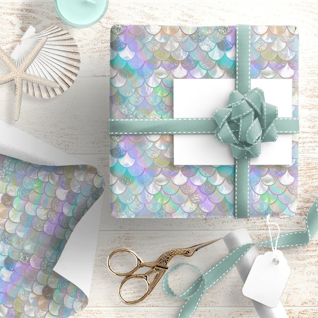 Iridescent Mermaid Scales ID1144 Wrapping Paper (Creator Uploaded)