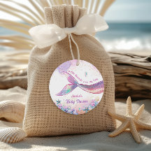 Iridescent Mermaid Tail Pastel Ocean Girl