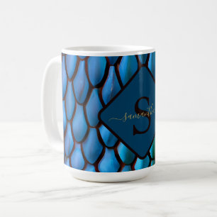 Iridescent Mermaid Tails Dragon Scales Fantasy Coffee Mug