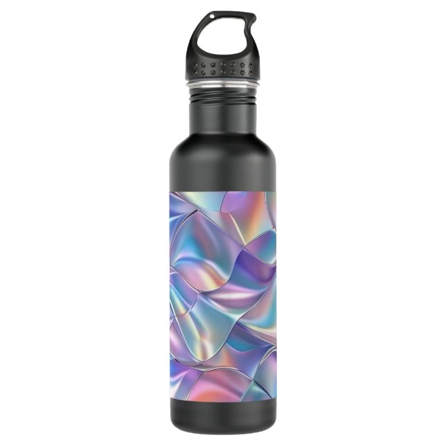 Iridescent Metallic 6 Geometric 710 Ml Water Bottle (Front)