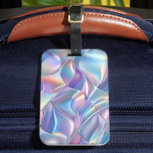 Iridescent Metallic 6 Geometric Luggage Tag