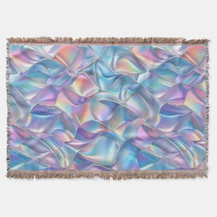Iridescent Metallic 6 Geometric Throw Blanket