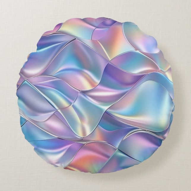 Iridescent Metallic 6 Round Cushion (Front)
