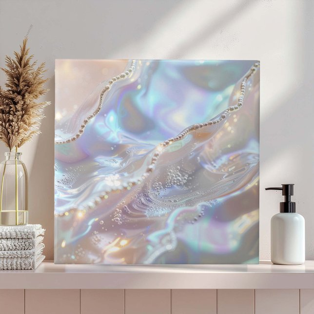 Iridescent Mother of Pearl Abstract ID1173b Tile (Creator Uploaded)