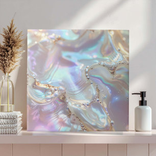Iridescent Mother of Pearl Abstract ID1173c Tile