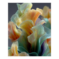 Iridescent Pastel Rainbow Glass Petals Fantasy Art