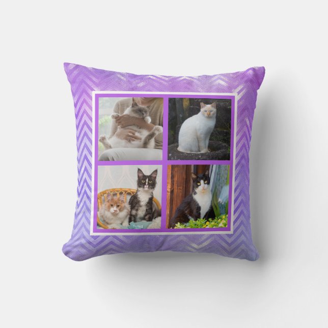 Iridescent Pastels Pets Photo Cushion (Front)