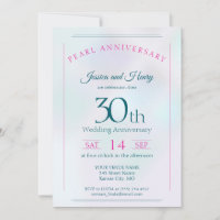Iridescent Pearl 30th wedding anniversary