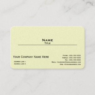 Iridescent Pearl Finish Business Card (Style 4)