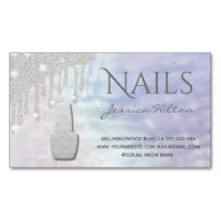 Iridescent pearl glittery drips Nail salon