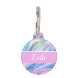 Iridescent  pet tag
