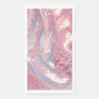 Iridescent Pink and Purple Sequin Napkin