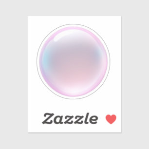Iridescent Pink Bubble Emoji