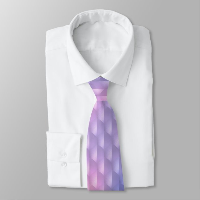 Iridescent Purple and Pink  Tie (Tied)