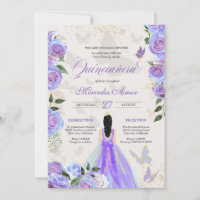 Iridescent Purple Butterflies Mariposa Quinceanera