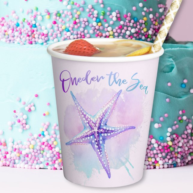 Iridescent Purple Starfish "Oneder" Sea Cups (Iridescent Purple Starfish Oneder Sea Cups)