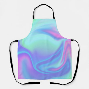 Iridescent Rainbow Blank Template Apron