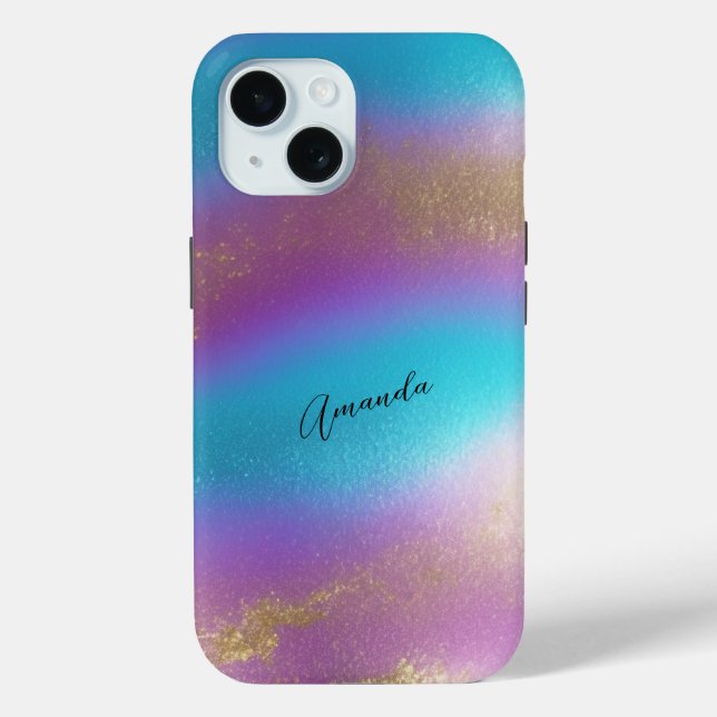 Iridescent Rainbow Glam Case-Mate iPhone Case (Back)