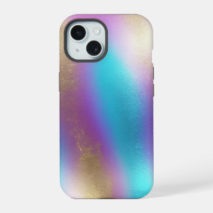 Iridescent Rainbow Glam Scrapbook Paper iPhone 15 Case