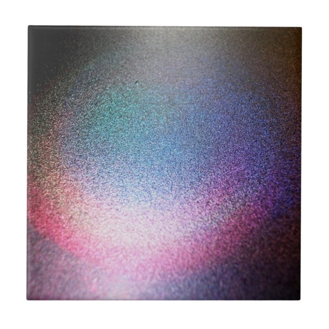Iridescent Rainbow Glitter Paint Tile (Front)