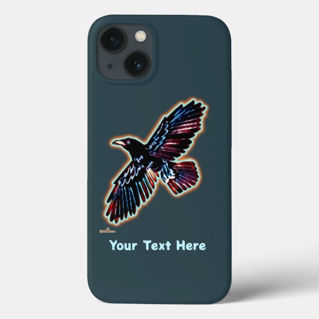 Iridescent Raven Case-Mate iPhone Case (Back)