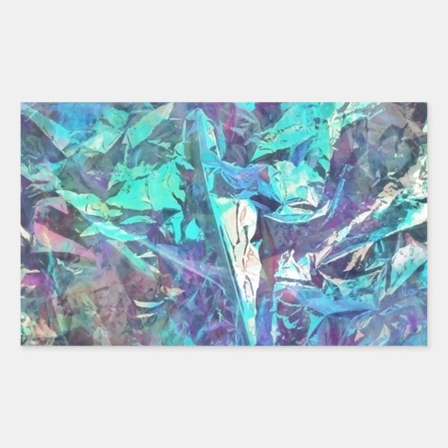 iridescent rectangular sticker (Front)