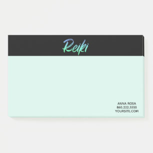 *~* Iridescent Reiki Green Blue & Turquoise Post-it Notes