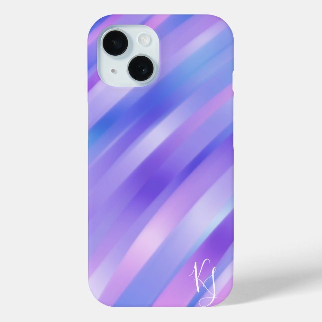 Iridescent Ribbons Personalised Phone Case (Back)