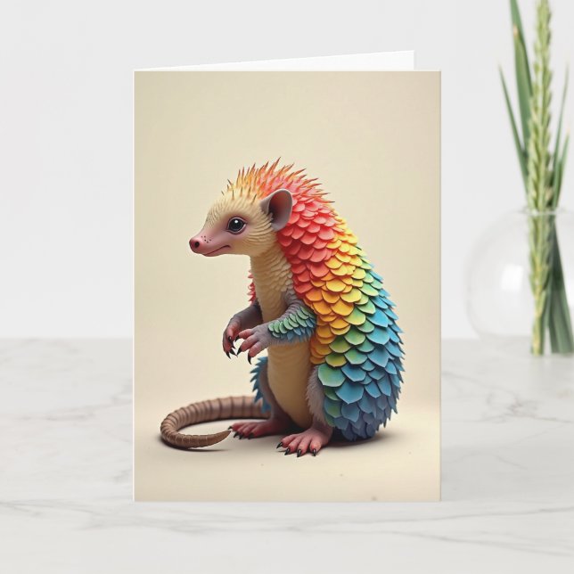 Iridescent Scales Birthday Card (Front)