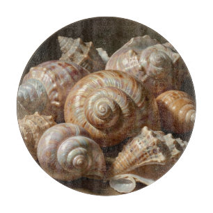 Iridescent Seashell Still Life  Cutting Board
