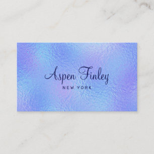 Iridescent Shimmer Elegant Business Card