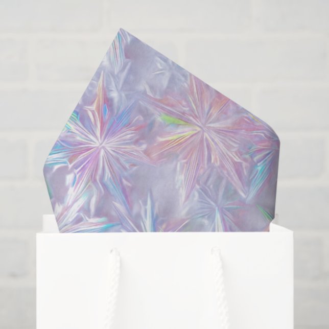 Iridescent shimmering snowflakes pattern tissue paper (Gift Bag)