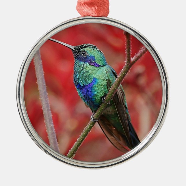 Iridescent Shine Metal Tree Decoration (Front)