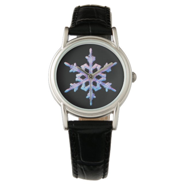 Iridescent snowflake watch (Front)