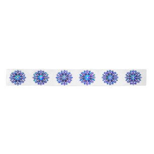 "Iridescent" Snowflakes Christmas Hanukkah Satin Ribbon