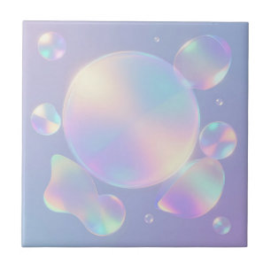 Iridescent Soap Bubble Dream Tile