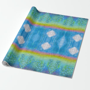Iridescent, Sparkly, Rainbow Light Wrapping Paper