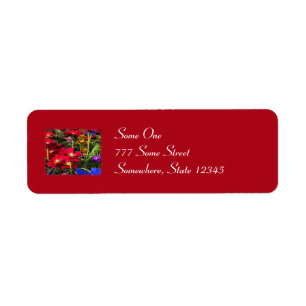 Iridescent Spring Address Labels
